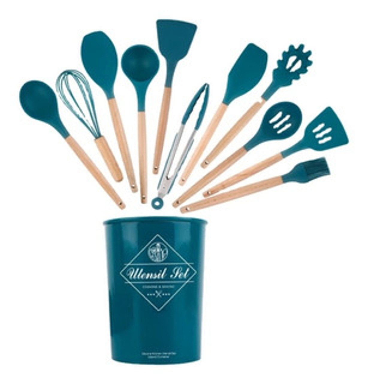 Set De 12 Utensilios De Cocina Silicona
