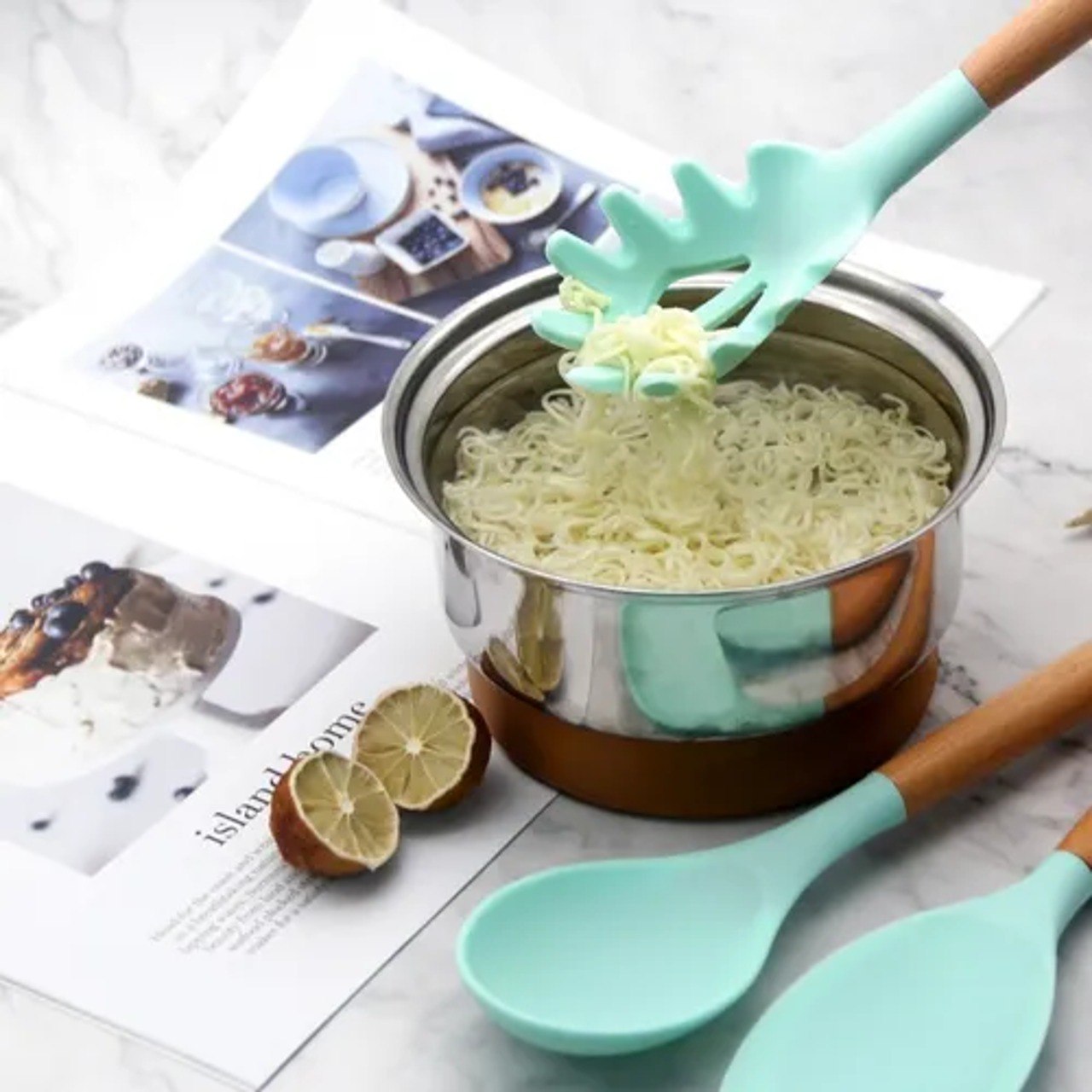 Set De 12 Utensilios De Cocina Silicona