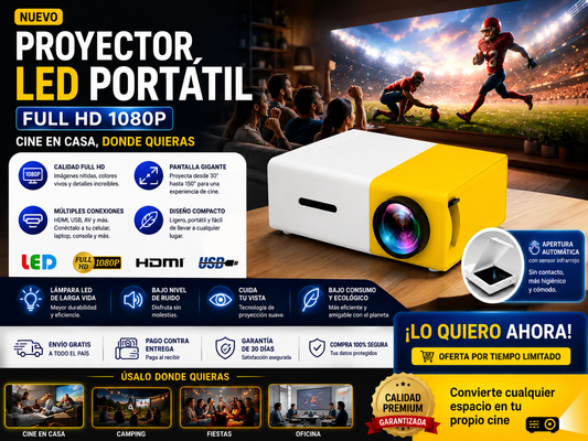 Proyector Led portatil  full HD