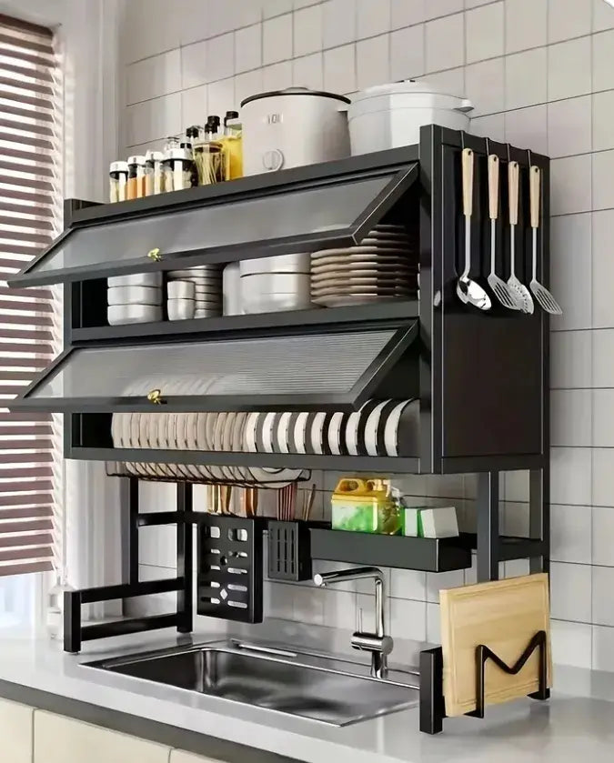 Escurridor De Platos Doble Tapa