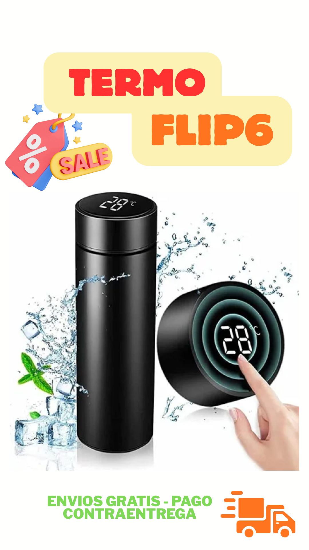 Combo Inteligente termo digital + parlante flip6