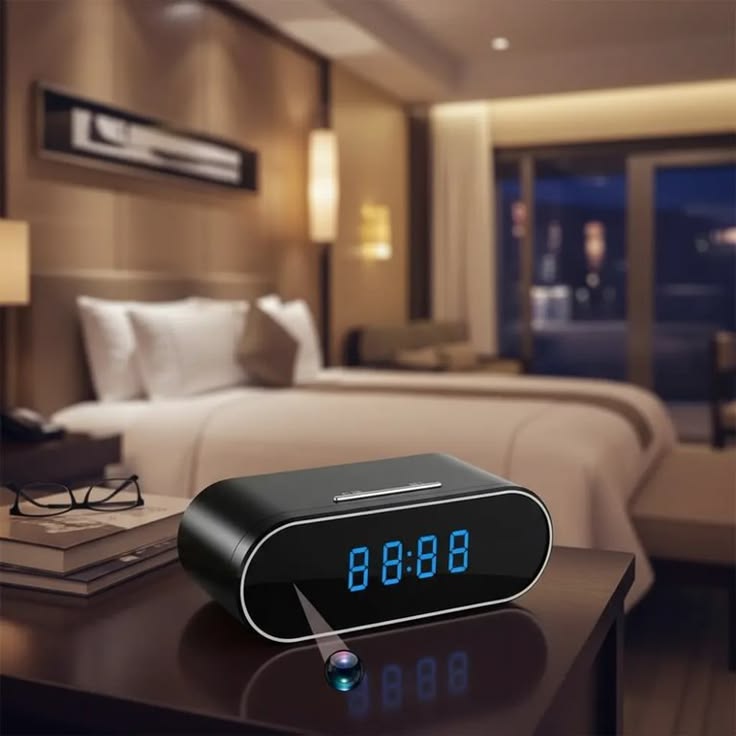 Camara Espia Reloj De Mesa Hd 1080p Wifi Hogar Negocio