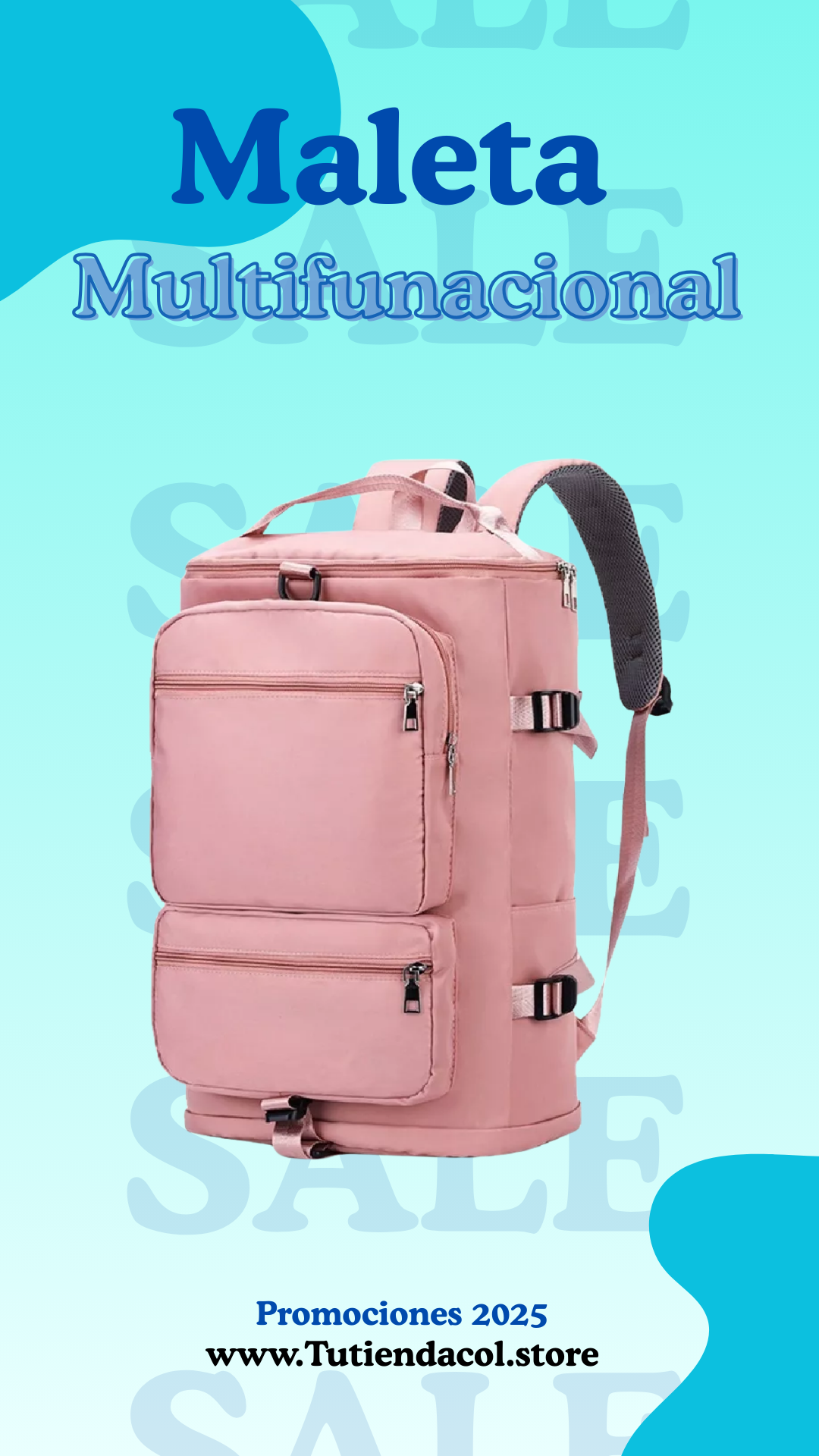 Morral multifuncional viral de viaje